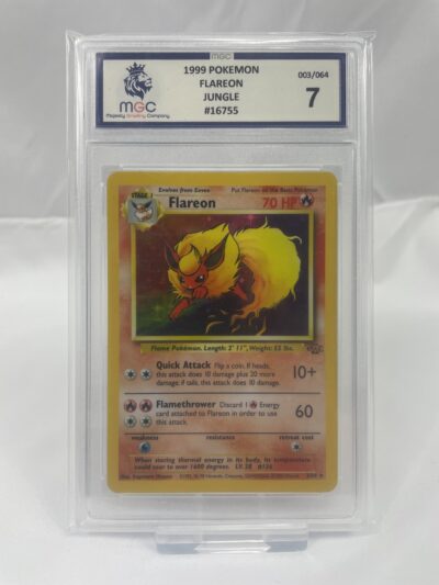 Flareon Holo 003/064 – 1999 Pokemon Jungle Set – Graded 7 by Majestic Grading Company