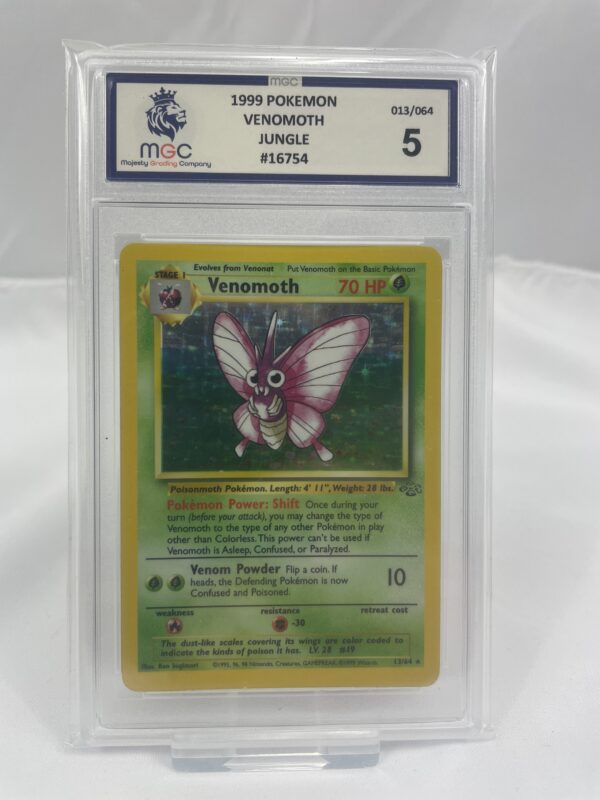 1999 Venomoth Jungle Holo Pokemon Graded 5