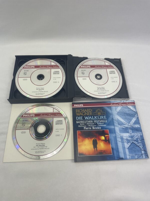 Richard Wagner Die Walkure Pierre Boulez 1981 3 DISC Contents of Case