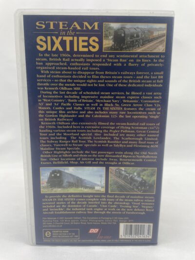 Steam In The Sixties – 2001 – Filmed in Colour by Kenneth Oldham & Narrated by Alan Pegger – New Sealed