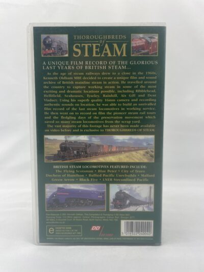 Thoroughbreds of Steam – 2001 – Filmed in Colour by Kenneth Oldham & Narrated by Alan Pegler – New Sealed